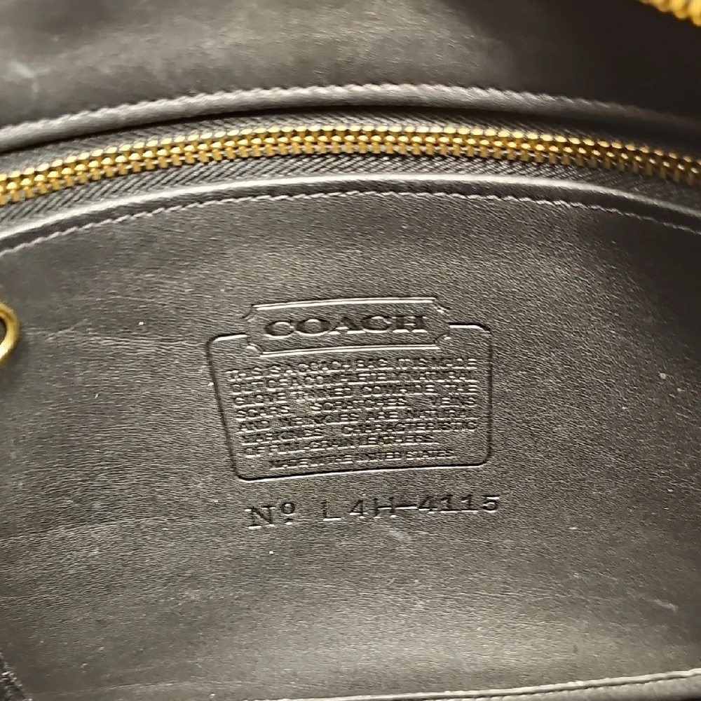 Coach Black Leather Men's Bag